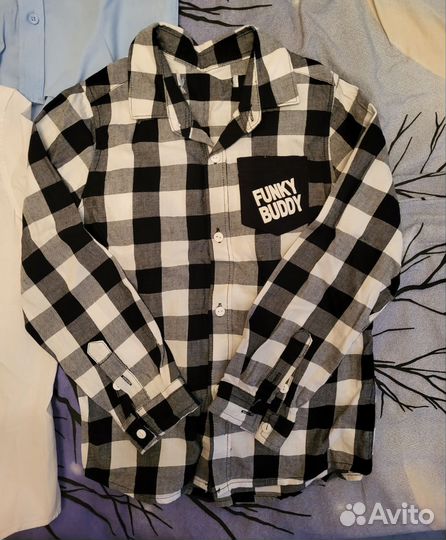 Рубашка для мальчика 122 128