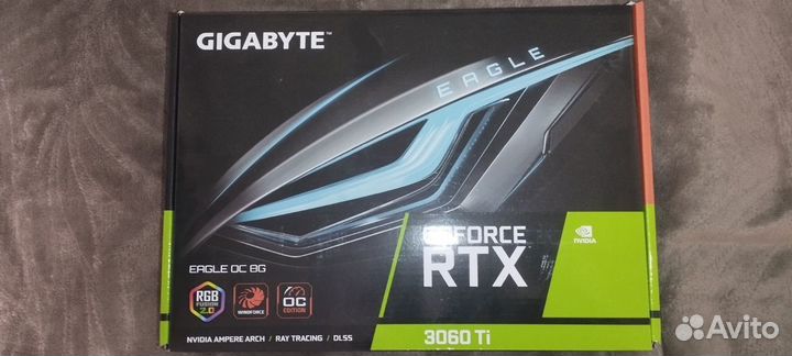 Видеокарта gigabyte GeForce RTX 3060 Ti eagle OC