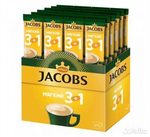 Растворимый кофе Jacobs 3в1 Мягкий 20 г