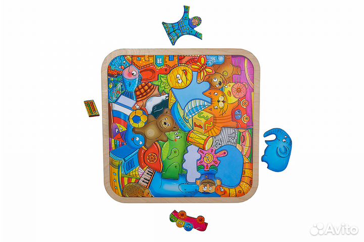 Деревянный пазл-головоломка 