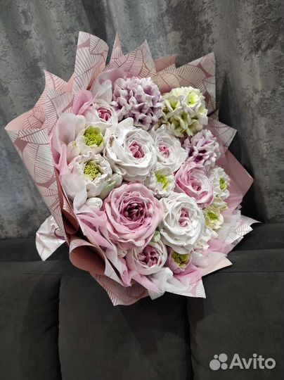 Зефирные цветы, букеты/сладкий подарок, коробочки