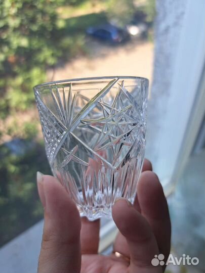 Хрустальные стопки 3 вида