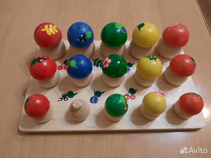 Деревянные грибочки