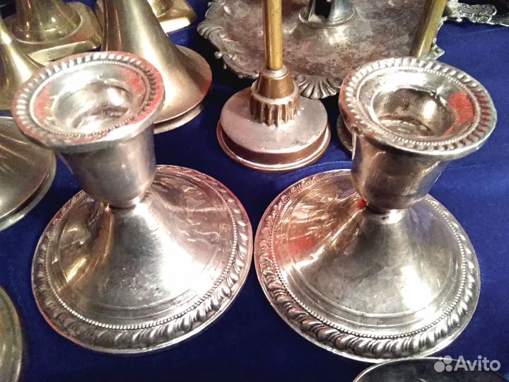 Подсвечники.Серебряные.США.Винтажные