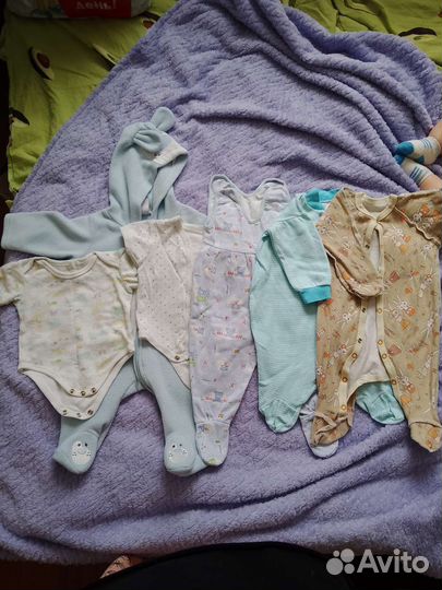 Вещи от 0 до 6 месяцев