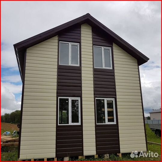 Фасад дома из сайдинга