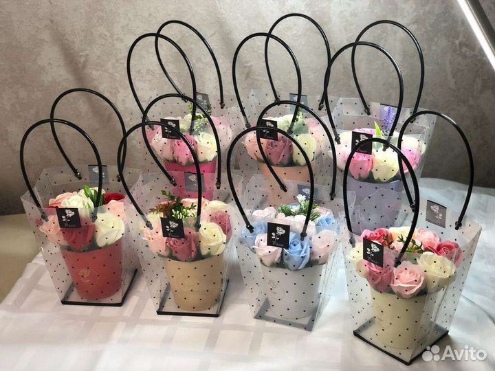 Букет из мыльных цветов к 1 сентября