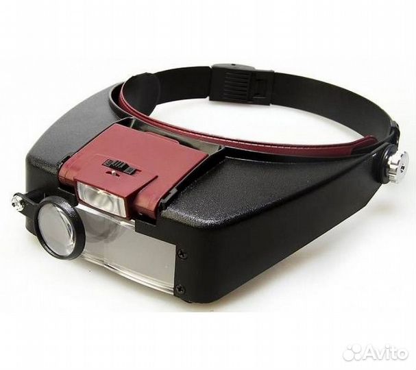 Лупа налобная с подсветкой Veber MG81007-A, 1,8x-4