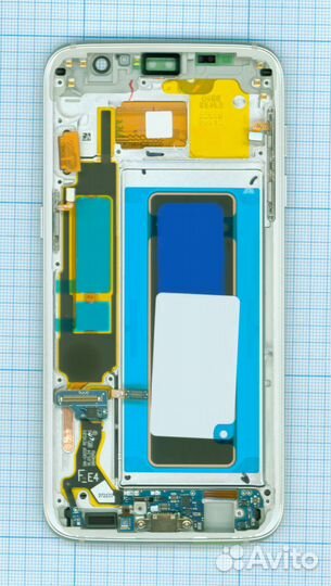 Дисплей Samsung G935F белый+рамка Orig