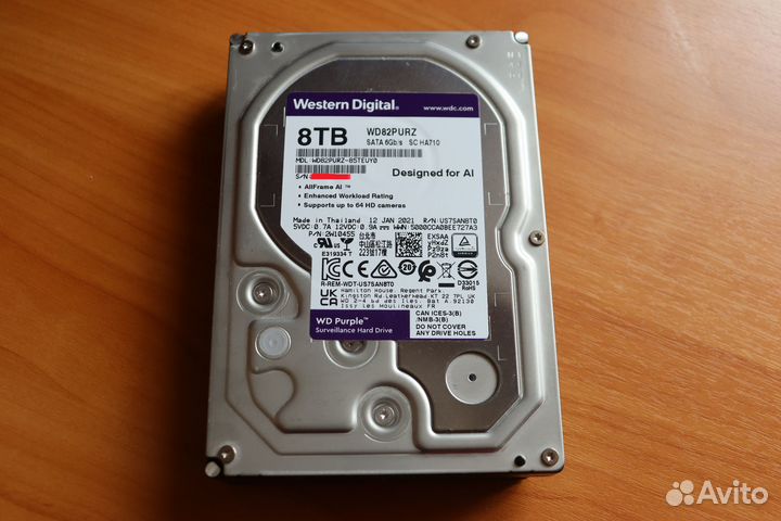 Жесткий диск 8Tb WD purpple