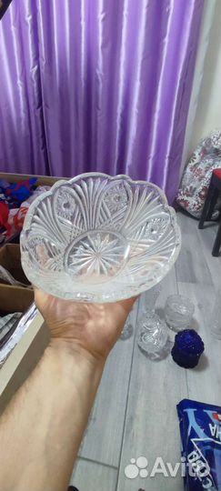 Салатник хрустальный СССР