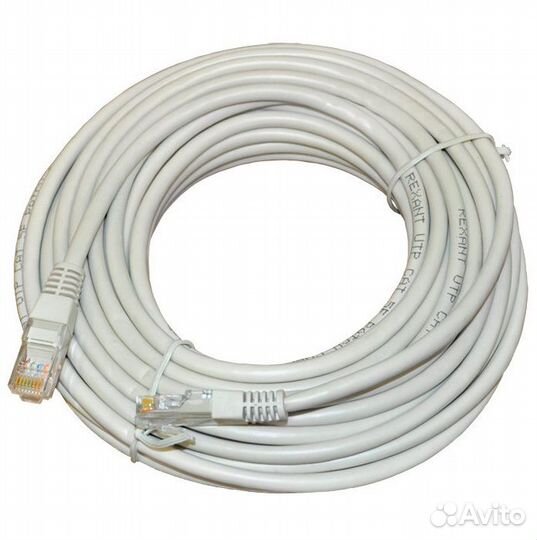 Сетевой шнур патчкорд витая пара 20 метров