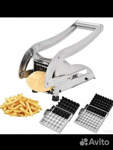 Овощерезка ручная резка Potato chipper с 2 насадка