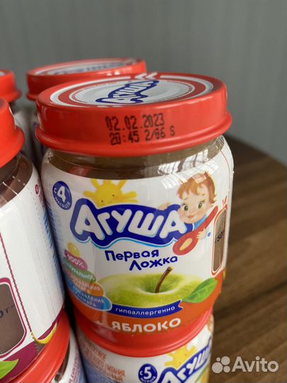 Фруктовое пюре агуша