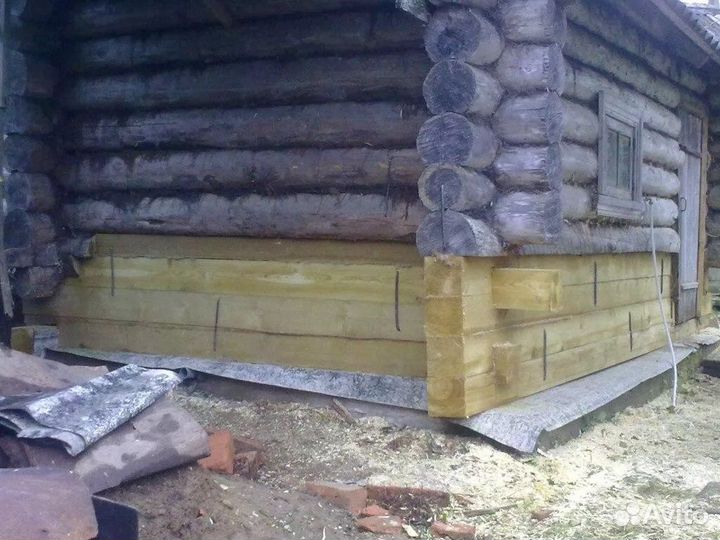 Замена венцов/ подъём дома