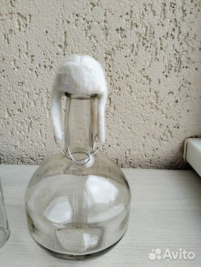 Декоративная насадка на бутылку Шапка-ушанка