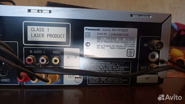 Видеомагнитофон panasonic