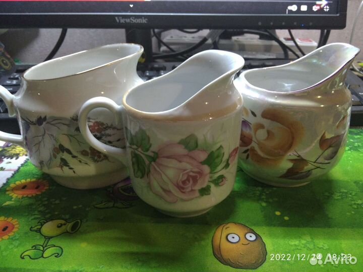 Молочники сливочники посуда СССР