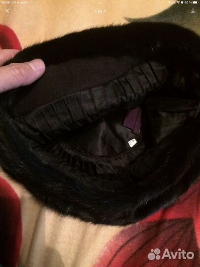 Женский норковый берет