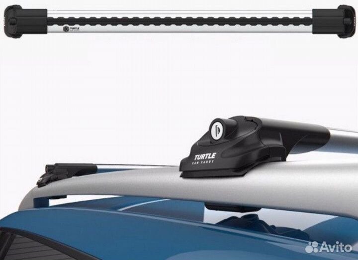 Бесшумные багажники Turtle на рейлинги