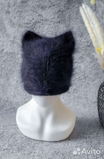 Котошапка,шапка кошка,шапка с ушками