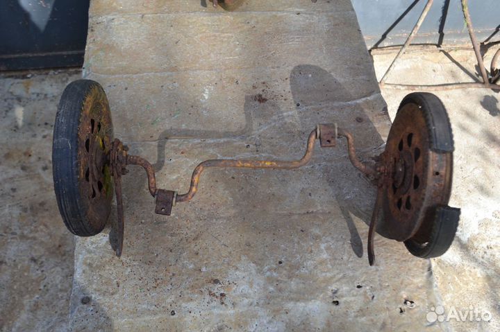 Колесная пара от детской машины 1950-60 гг
