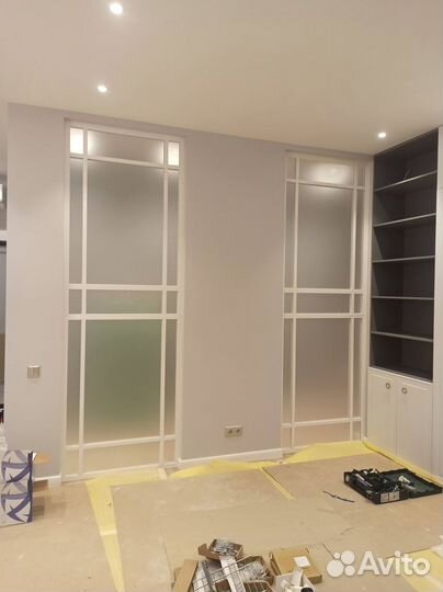 Межкомнатные перегородки из стекла