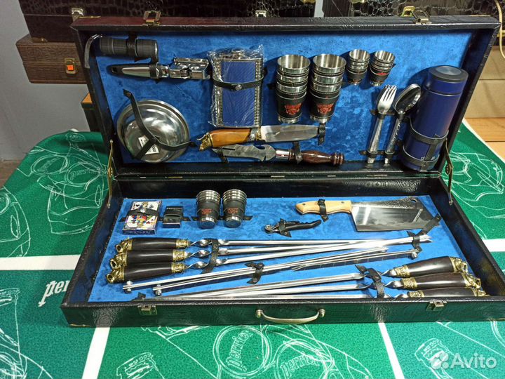 Набор шашлычный подарочный в кейсе