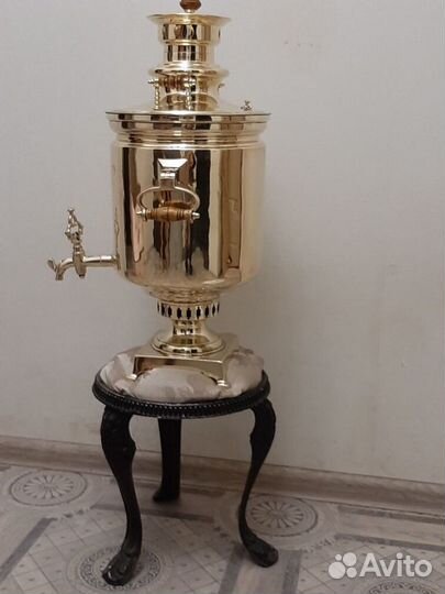 Самовар 19 век дровянной банка Н.И Баташева