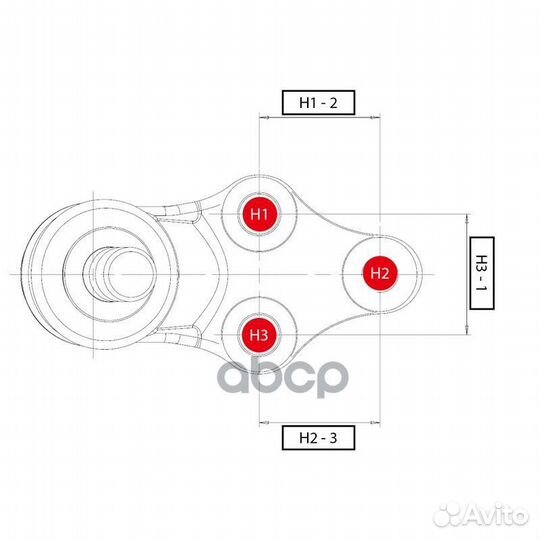 Шаровая опора нижняя honda Civic FD 05-12 LH