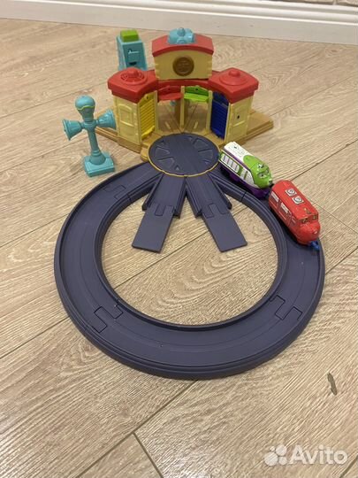 2 железные дороги Чаггинтон +2 паровозика