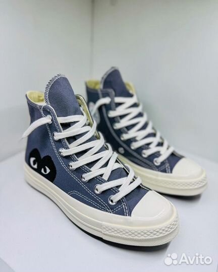 Converse Comme des Garcons play X 'Steel Gray'