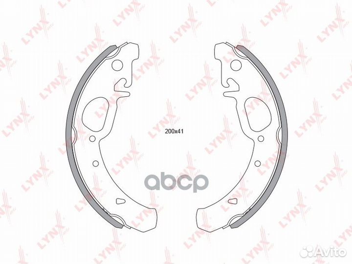 Колодки тормозные барабанные (+ABS) зад BS4