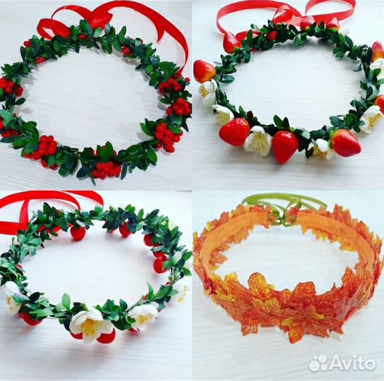 Осенние ободки заколки