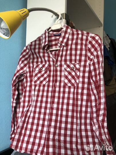 Рубашка для мальчика 146 клетка