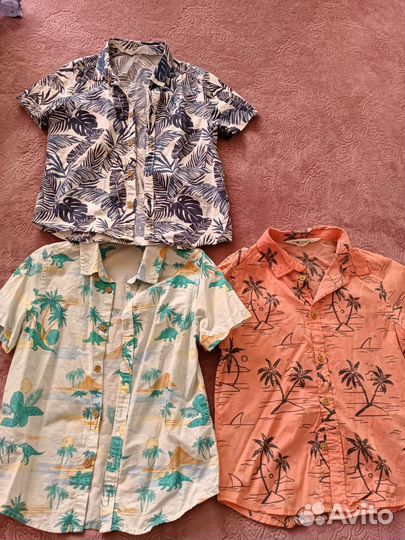 3 штук.Рубашки для мальчика hm. 110 размер