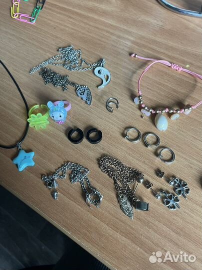 Серьги кольца бижутерия