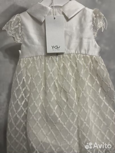 Платье нарядное бело 86