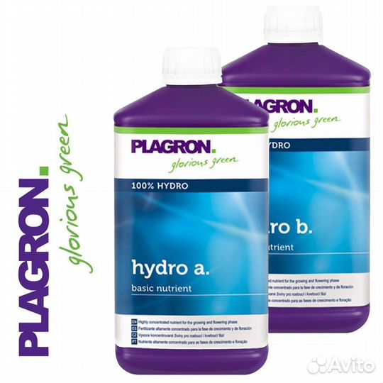 Базовые удобрения для гидро Plagron Hydro A+B1 л