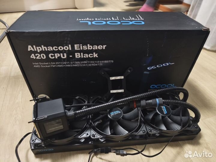 Водяное охлаждение alphacool eisbaer 420