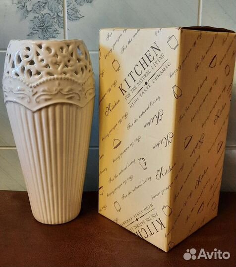 Ваза стеклянная со стразами