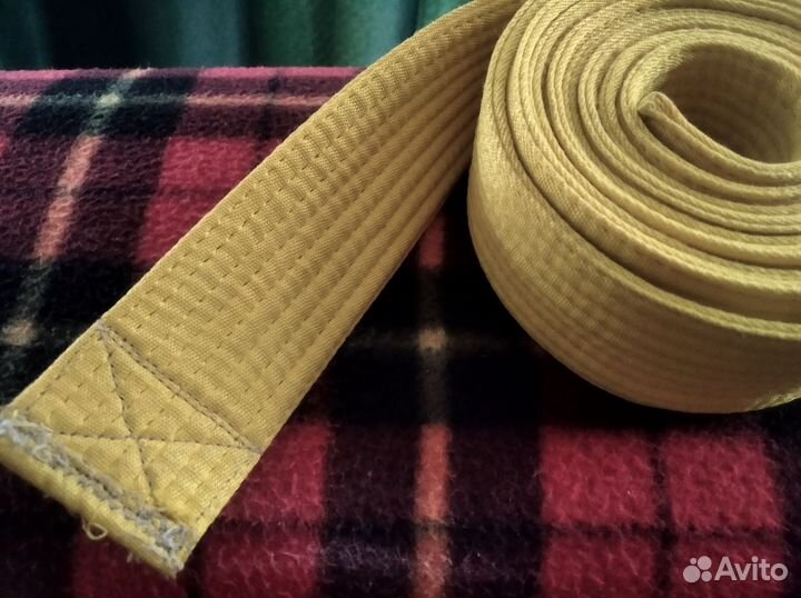 Пояс жёлтый дзюдо и тп