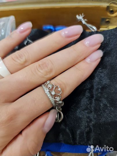 Кольцо 925 пробы,кулон и серьги женские
