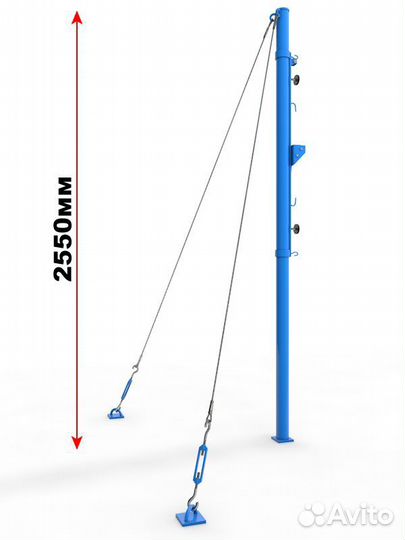 Стойки волейбольные на растяжках 03.102
