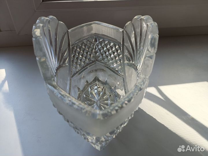 Салатница ладья хрусталь
