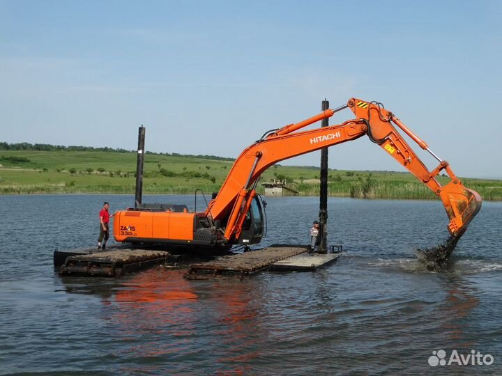 Экскаватор плавающий. Аренда экскаватора