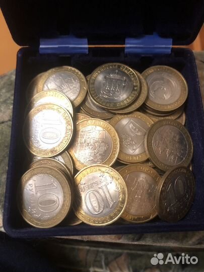 Юбилейные монеты 10 рублей 25 шт
