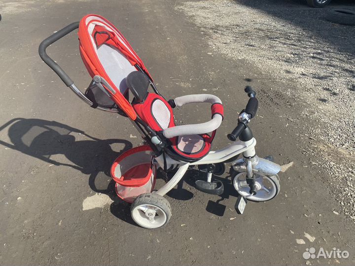 Детский трехколесный велосипед коляска
