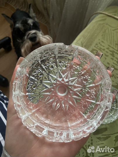 Хрустальная пепельница