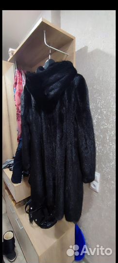 Шуба норковая 46 48 бу черная